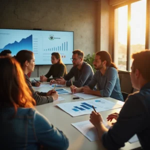 Extremadura reduce el desempleo en 3.370 personas en un año, con una evolución más favorable que la nacional Trabajadores y funcionarios en un taller bilingüe de empleo en Mérida, Extremadura, con gráficos de crecimiento económico...