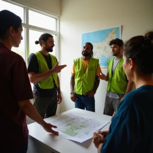 Mejoras en la movilidad urbana en Benicalap, Orriols y Mestalla Vecinos y funcionarios de Movilidad analizan proyectos de presupuesto participativo en Benicalap, con mapa de...