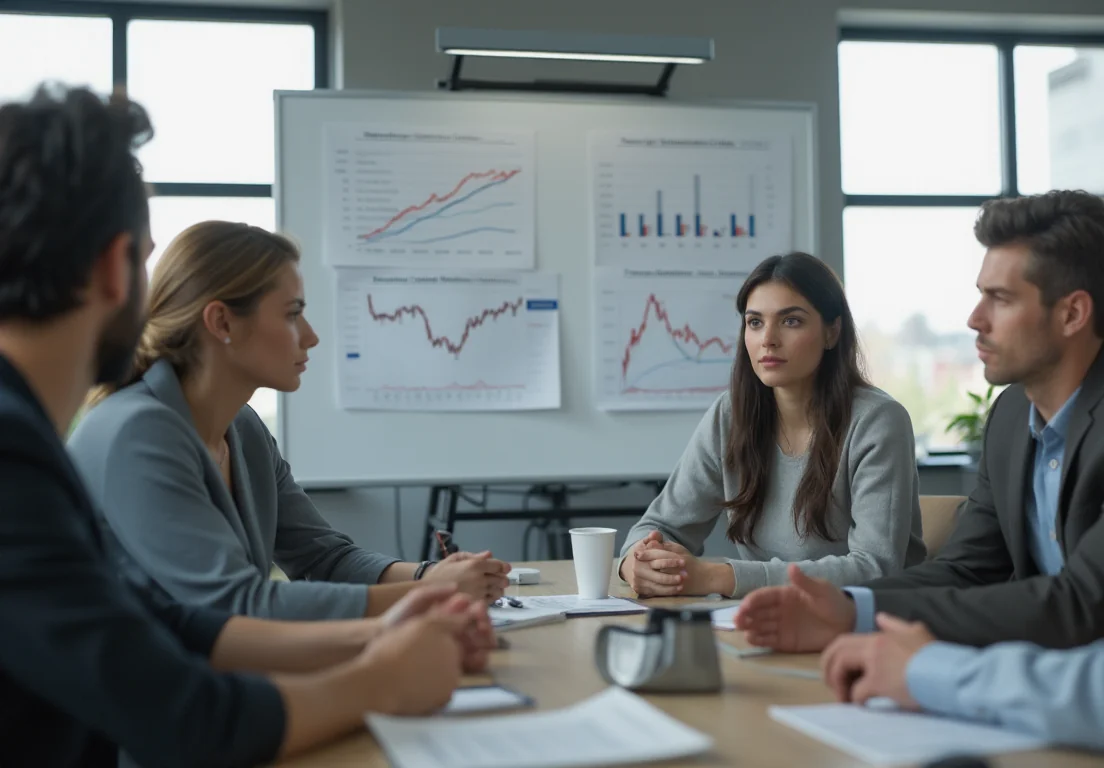 Profesionales analizando datos económicos, PIB, crecimiento económico, Banco de España, inflación y cesta de la compra